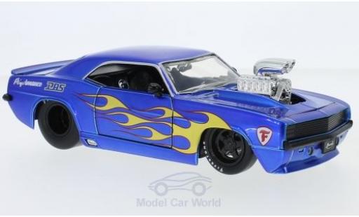 Miniature Chevrolet Camaro 1/24 Jada Toys metallise bleue/Dekor 1969 Chevrolet Camaro 1/24 Jada Toys metallise bleue/Dekor 1969 miniature