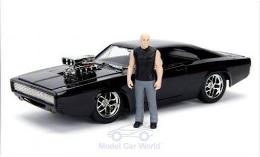 Miniature Dodge Charger 1/24 Jada Toys R/T Street noire Fast & Furious 1970 mit Figur Dodge Charger 1/24 Jada Toys R/T Street noire Fast & Furious 1970 mit Figur miniature