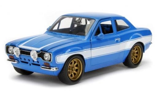 Miniature Ford Escort 1/24 Jada Toys II Tuning bleue/blanche Fast & Furious 1974 Ford Escort 1/24 Jada Toys II Tuning bleue/blanche Fast & Furious 1974 miniature