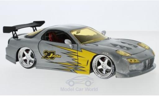 Miniature Mazda RX7 1/24 Jada Toys grise/Dekor 1993 Mazda RX7 1/24 Jada Toys grise/Dekor 1993 miniature