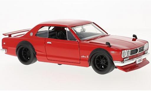 Miniature Nissan Skyline 1/24 Jada Toys 2000 GT-R (KPGC 10) rouge RHD 1971 Nissan Skyline 1/24 Jada Toys 2000 GT-R (KPGC 10) rouge RHD 1971 miniature
