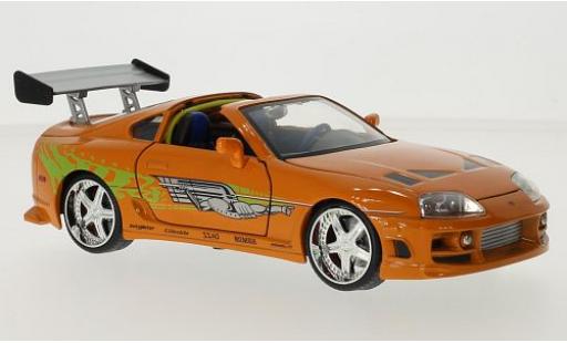 Miniature Toyota Supra 1/24 Jada Toys orange/Dekor Fast & Furious Brians Toyota Supra 1/24 Jada Toys orange/Dekor Fast & Furious Brians miniature