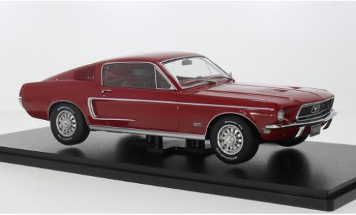 Miniature Ford Mustang 1/18 KK Scale GT Fastback rouge 1968 1:18 Ford Mustang 1/18 KK Scale GT Fastback rouge 1968 1:18 miniature