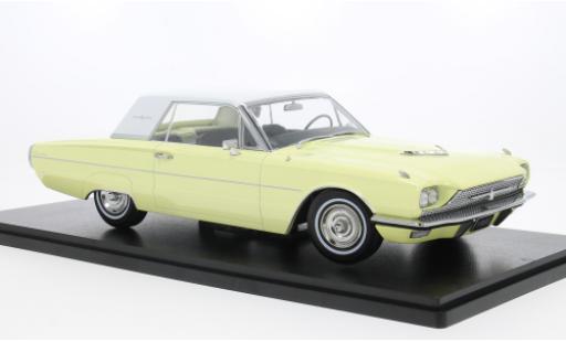 Miniature Ford Thunderbird 1/18 KK Scale Hardtop jaune/blanche 1966 1:18 Ford Thunderbird 1/18 KK Scale Hardtop jaune/blanche 1966 1:18 miniature