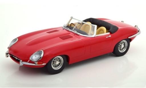 Miniature Jaguar E-Type 1/18 KK Scale Series I Roadster rouge RHD 1961 Verdeck ouvert Jaguar E-Type 1/18 KK Scale Series I Roadster rouge RHD 1961 Verdeck ouvert miniature