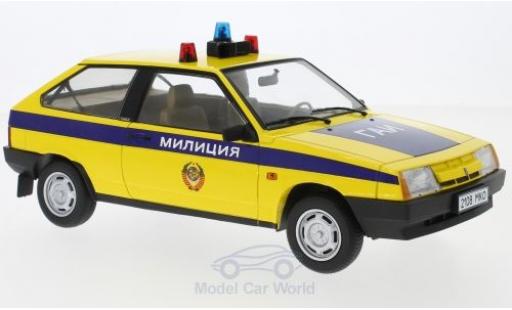 Miniature Lada Samara 1/18 KK Scale jaune/bleue Polizei SU Milizija 1984 Lada Samara 1/18 KK Scale jaune/bleue Polizei SU Milizija 1984 miniature