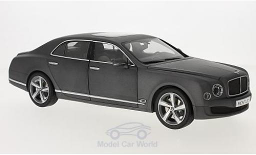 Miniature Bentley Mulsanne 1/18 Kyosho Speed matt-grise 2014 Bentley Mulsanne 1/18 Kyosho Speed matt-grise 2014 miniature
