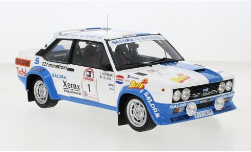Miniature Fiat 131 1/18 Kyosho Abarth No.1 Rallye WM Rallye Finnland 1980 Fiat 131 1/18 Kyosho Abarth No.1 Rallye WM Rallye Finnland 1980 miniature