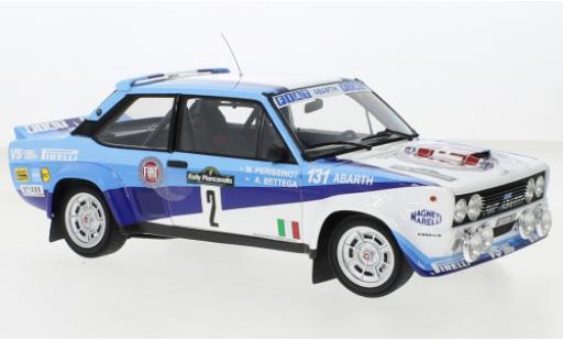 Miniature Fiat 131 1/18 Kyosho Abarth No.2 Rallye Piancavallo 1980 Fiat 131 1/18 Kyosho Abarth No.2 Rallye Piancavallo 1980 miniature