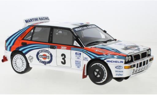 Miniature Lancia Delta 1/18 Kyosho HF Integrale Evolutione No.3 Martini Racing Martini Rallye WM Tour de Corse 1992 Lancia Delta 1/18 Kyosho HF Integrale Evolutione No.3 Martini Racing Martini Rallye WM Tour de Corse 1992 miniature
