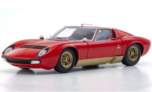 Miniature Lamborghini Miura 1/18 Kyosho SV rouge/gold 1970 Lamborghini Miura 1/18 Kyosho SV rouge/gold 1970 miniature