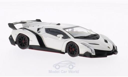 Miniature Lamborghini Veneno 1/43 Kyosho blanche mit rougeem Dekorstreifen Lamborghini Veneno 1/43 Kyosho blanche mit rougeem Dekorstreifen miniature