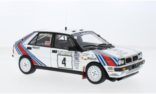 Miniature Lancia Delta 1/18 Kyosho HF 4WD No.4 Martini Rallye WM Rallye Finnland 1987 1:18 Lancia Delta 1/18 Kyosho HF 4WD No.4 Martini Rallye WM Rallye Finnland 1987 1:18 miniature