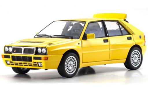 Miniature Lancia Delta 1/18 Kyosho HF Integrale jaune Lancia Delta 1/18 Kyosho HF Integrale jaune miniature