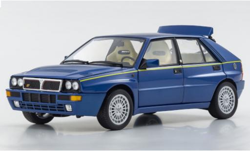 Miniature Lancia Delta 1/18 Kyosho HF Integrale metallise bleue/jaune Lancia Delta 1/18 Kyosho HF Integrale metallise bleue/jaune miniature