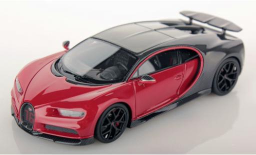 Miniature Bugatti Chiron 1/43 Look Smart Sport grise/rouge 2019 Bugatti Chiron 1/43 Look Smart Sport grise/rouge 2019 miniature
