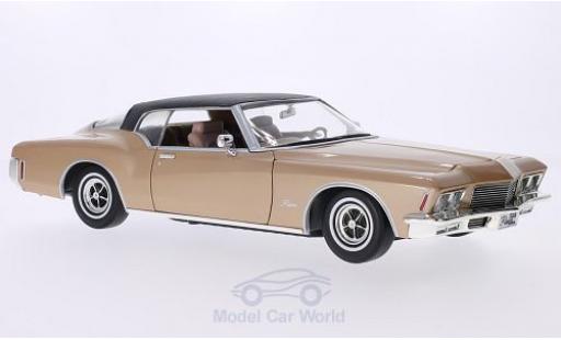 Miniature Buick Riviera 1971 1/18 Lucky Die Cast GS gold/matt-noire 1971 Buick Riviera 1971 1/18 Lucky Die Cast GS gold/matt-noire 1971 miniature