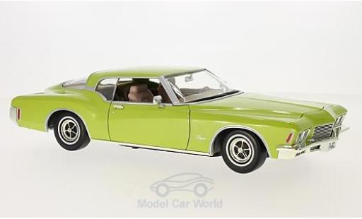 Miniature Buick Riviera 1971 1/18 Lucky Die Cast GS metallise verte 1971 Buick Riviera 1971 1/18 Lucky Die Cast GS metallise verte 1971 miniature