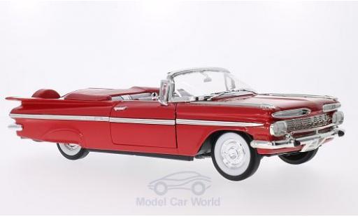 Miniature Chevrolet Impala 1/18 Lucky Die Cast rouge 1959 Chevrolet Impala 1/18 Lucky Die Cast rouge 1959 miniature