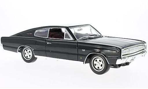 Miniature Dodge Charger 1/18 Lucky Die Cast noire 1966 Dodge Charger 1/18 Lucky Die Cast noire 1966 miniature