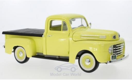 Miniature Ford F-1 1/18 Lucky Die Cast Pick Up With Flatbed Cover jaune 1948 Ford F-1 1/18 Lucky Die Cast Pick Up With Flatbed Cover jaune 1948 miniature