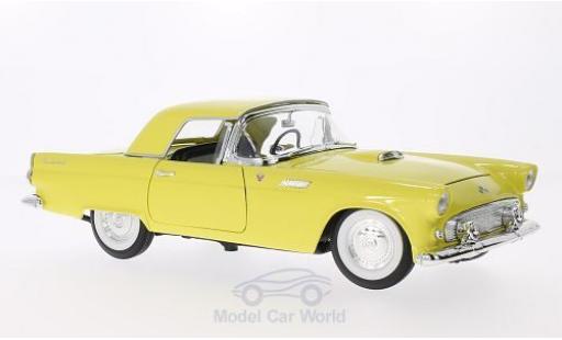 Miniature Ford Thunderbird 1955 1/18 Lucky Die Cast jaune 1955 Ford Thunderbird 1955 1/18 Lucky Die Cast jaune 1955 miniature