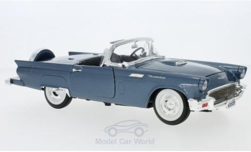 Miniature Ford Thunderbird 1957 1/18 Lucky Die Cast metallise bleue 1957 Hardtop liegt bei Ford Thunderbird 1957 1/18 Lucky Die Cast metallise bleue 1957 Hardtop liegt bei miniature