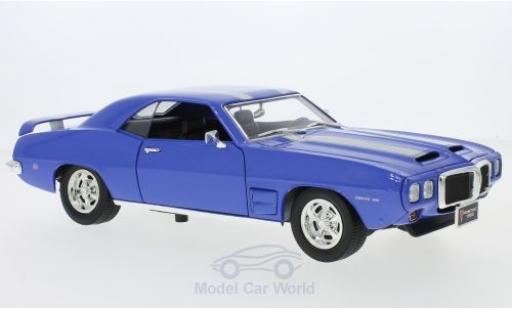 Miniature Pontiac Firebird 1969 1/18 Lucky Die Cast Trans Am metallise bleue/grise 1969 Pontiac Firebird 1969 1/18 Lucky Die Cast Trans Am metallise bleue/grise 1969 miniature