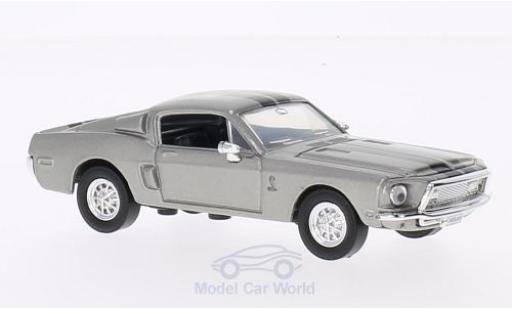 Miniature Shelby GT 500 1/43 Lucky Die Cast -KR mit noireen Streifen grise 1968 ohne Vitrine Shelby GT 500 1/43 Lucky Die Cast -KR mit noireen Streifen grise 1968 ohne Vitrine miniature