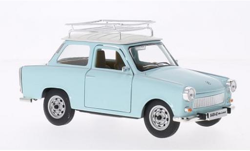 Miniature Trabant 601 1/24 Lucky Die Cast S Deluxe mit Dachgepäckträger bleue/blanche Trabant 601 1/24 Lucky Die Cast S Deluxe mit Dachgepäckträger bleue/blanche miniature