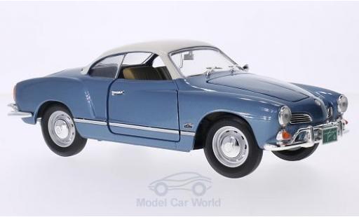 Miniature Volkswagen Karmann 1/18 Lucky Die Cast Ghia metallise bleue/blanche 1966 Volkswagen Karmann 1/18 Lucky Die Cast Ghia metallise bleue/blanche 1966 miniature