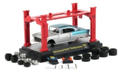 Miniature Chevrolet Bel Air 1/64 M2 Machines Hardtop Custom metallise grise/metallise bleue 1955 Model-Kit Bausatz inklusive 4 Ersatzrädern Chevrolet Bel Air 1/64 M2 Machines Hardtop Custom metallise grise/metallise bleue 1955 Model-Kit Bausatz inklusive 4 Ersatzrädern miniature