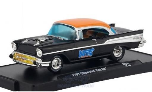 Miniature Chevrolet Bel Air 1/64 M2 Machines noire/orange Nos 1968 Chevrolet Bel Air 1/64 M2 Machines noire/orange Nos 1968 miniature