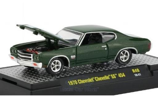 Miniature Chevrolet Chevelle 1/64 M2 Machines SS 454 metallise verte/blanche 1970 Chevrolet Chevelle 1/64 M2 Machines SS 454 metallise verte/blanche 1970 miniature