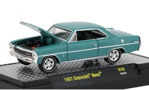 Miniature Chevrolet Nova 1/64 M2 Machines bleue 1967 Chevrolet Nova 1/64 M2 Machines bleue 1967 miniature