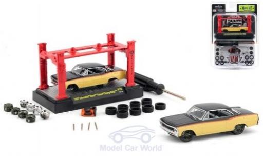 Miniature Chevrolet Nova 1/64 M2 Machines metallise jaune/noire Foose Cherry 1967 Model-Kit Bausatz inklusive 4 Ersatzrädern Chevrolet Nova 1/64 M2 Machines metallise jaune/noire Foose Cherry 1967 Model-Kit Bausatz inklusive 4 Ersatzrädern miniature