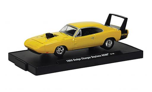 Miniature Dodge Charger 1/64 M2 Machines Daytona HEMI jaune 1969 voiture Drivers Dodge Charger 1/64 M2 Machines Daytona HEMI jaune 1969 voiture Drivers miniature