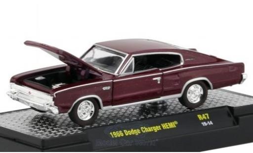 Miniature Dodge Charger 1/64 M2 Machines HEMI metallise rouge 1966 Dodge Charger 1/64 M2 Machines HEMI metallise rouge 1966 miniature