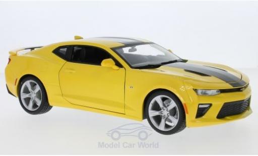 Miniature Chevrolet Camaro SS 1/18 Maisto SS metallise jaune/noire 2016 Chevrolet Camaro SS 1/18 Maisto SS metallise jaune/noire 2016 miniature