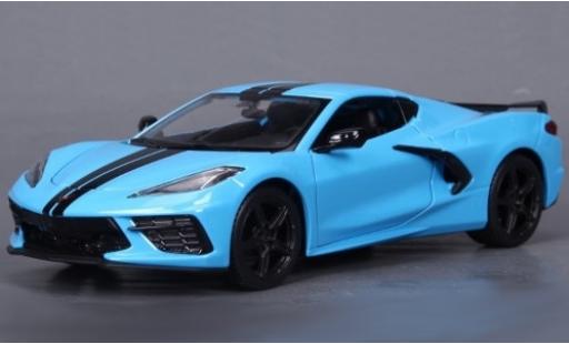 Miniature Chevrolet Corvette 1/24 Maisto C8 Stingray Z51 bleue/noire 2020 Chevrolet Corvette 1/24 Maisto C8 Stingray Z51 bleue/noire 2020 miniature
