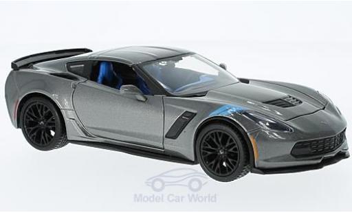 Miniature Chevrolet Corvette 1/24 Maisto Grand Sport metallise grise 2017 ohne Vitrine Chevrolet Corvette 1/24 Maisto Grand Sport metallise grise 2017 ohne Vitrine miniature