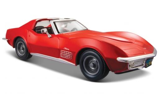 Miniature Chevrolet Corvette 1/24 Maisto rouge 1970 Chevrolet Corvette 1/24 Maisto rouge 1970 miniature