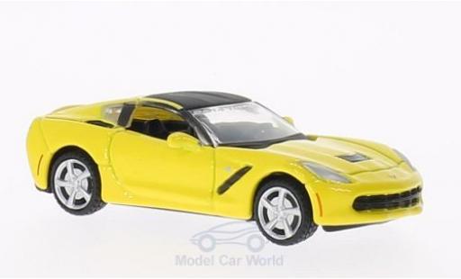 Miniature Chevrolet Corvette C7 1/64 Maisto Stingray (C7) jaune 2014 Toy Fair Edition 2014 Chevrolet Corvette C7 1/64 Maisto Stingray (C7) jaune 2014 Toy Fair Edition 2014 miniature