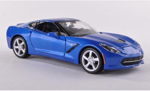 Miniature Chevrolet Corvette 1/24 Maisto Stingray (C7) metallise bleue 2014 Chevrolet Corvette 1/24 Maisto Stingray (C7) metallise bleue 2014 miniature