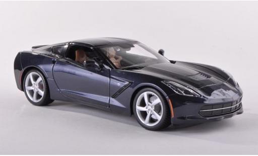Miniature Chevrolet Corvette 1/18 Maisto Stingray (C7) metallise bleue 2013 Chevrolet Corvette 1/18 Maisto Stingray (C7) metallise bleue 2013 miniature