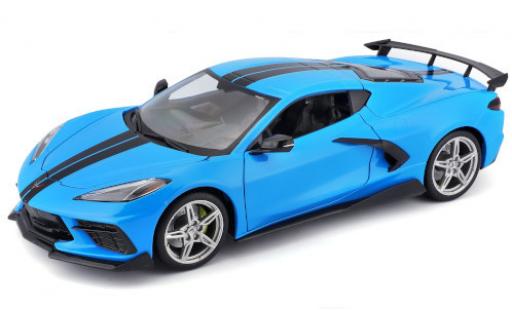 Miniature Chevrolet Corvette 1/18 Maisto Stingray (C8) bleue/noire 2020 Chevrolet Corvette 1/18 Maisto Stingray (C8) bleue/noire 2020 miniature