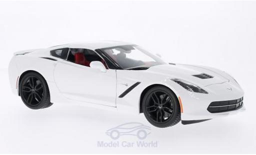 Miniature Chevrolet Corvette C7 1/18 Maisto Stingray Z51 (C7) blanche 2014 Chevrolet Corvette C7 1/18 Maisto Stingray Z51 (C7) blanche 2014 miniature