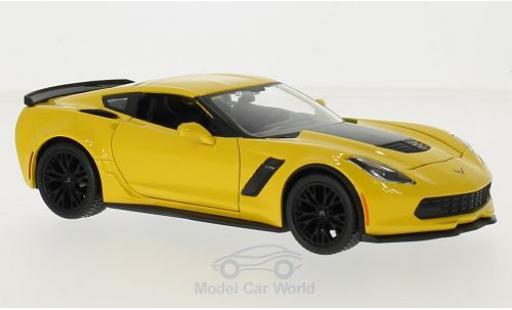 Miniature Chevrolet Corvette C7 1/24 Maisto Z06 jaune 2015 Chevrolet Corvette C7 1/24 Maisto Z06 jaune 2015 miniature
