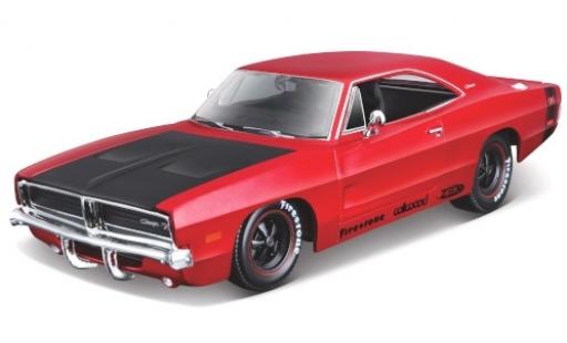 Miniature Dodge Charger 1/24 Maisto R/T Tuning metallise rouge/matt-noire 1969 Dodge Charger 1/24 Maisto R/T Tuning metallise rouge/matt-noire 1969 miniature