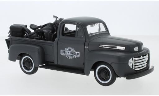Miniature Ford F-1 1/24 Maisto Pick Up Tuning matt-grise/Dekor Harley-Davidson 1948 Maßstab ca. 1:25 mit 1942 Harley Davidson WLA Flathead Ford F-1 1/24 Maisto Pick Up Tuning matt-grise/Dekor Harley-Davidson 1948 Maßstab ca. 1:25 mit 1942 Harley Davidson WLA Flathead miniature